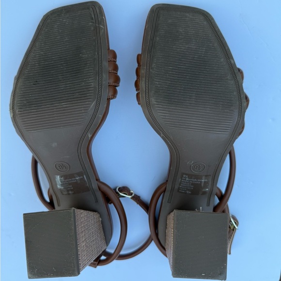 Target Brown Strappy Sandals Modern Design | size 9.5 - Picture 8 of 11